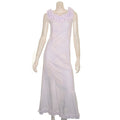 White On White Nahenahe Long Sleeveless Muu Muu(56102-ww)