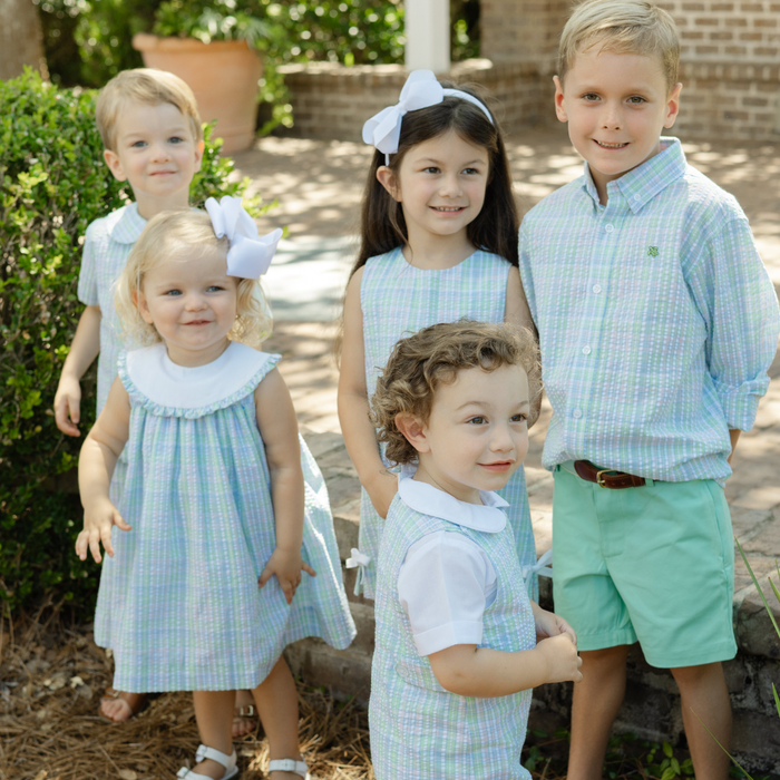 White Polished Cotton - Boys Short Sleeve Shirt