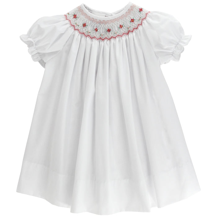 White with Pink Floral - Bishop