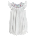 White with Rosebuds - Bishop Romper