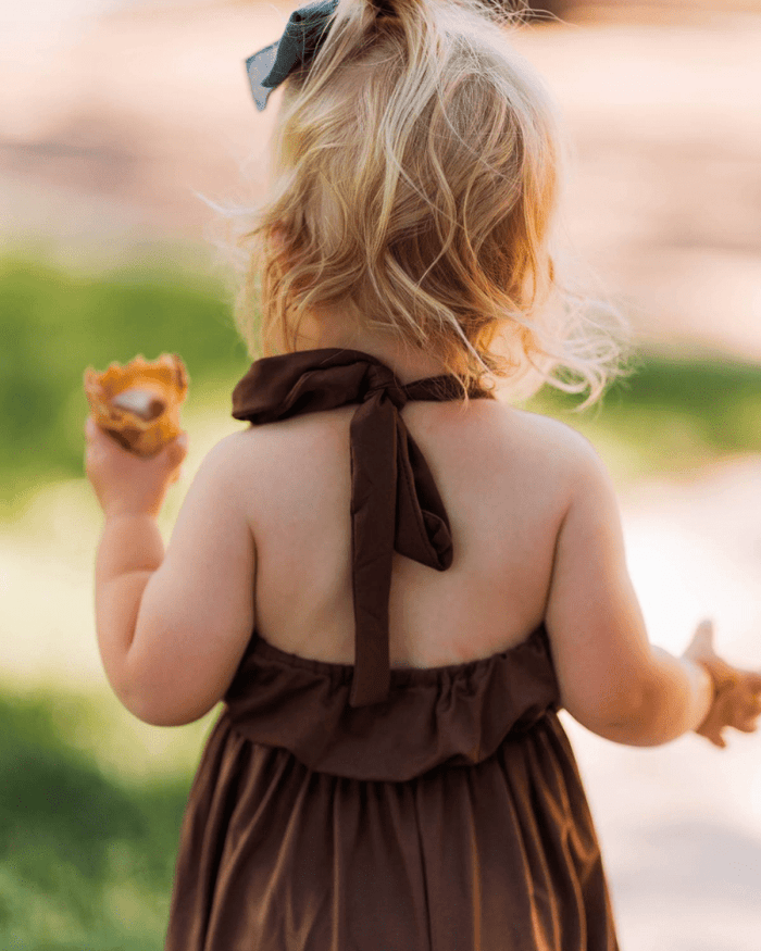 Willa Wide-Leg Halter Jumpsuit - Chestnut product_type - Bailey's Blossoms