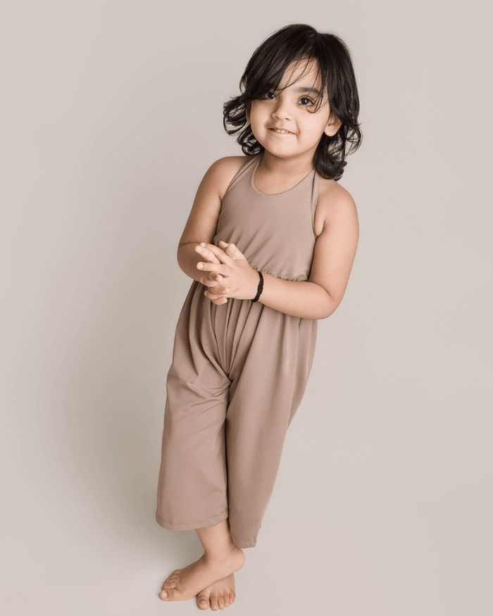 Willa Wide-Leg Halter Jumpsuit - Oatmeal product_type - Bailey's Blossoms