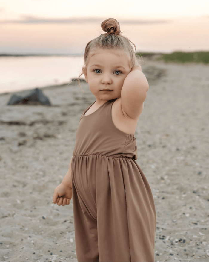 Willa Wide-Leg Halter Jumpsuit - Oatmeal product_type - Bailey's Blossoms