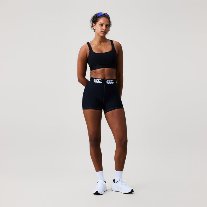 Womens Baselayer Booty Shorts Black