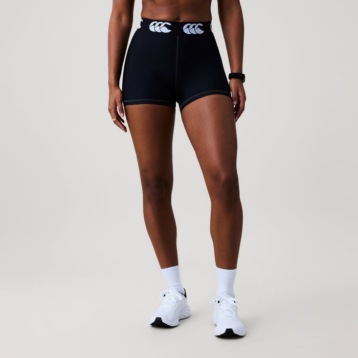 Womens Baselayer Booty Shorts Black
