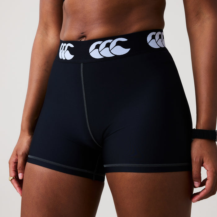 Womens Baselayer Booty Shorts Black