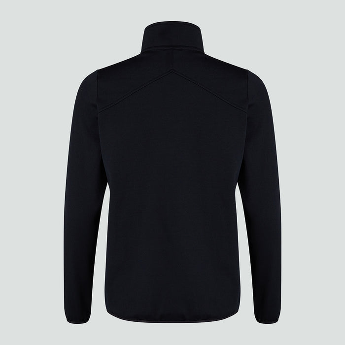 Womens Club 1/4 Zip Mid Layer Training Top Black