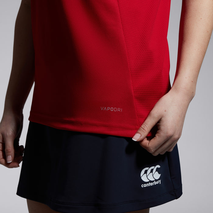 Womens Club Dry Polo Shirt Red