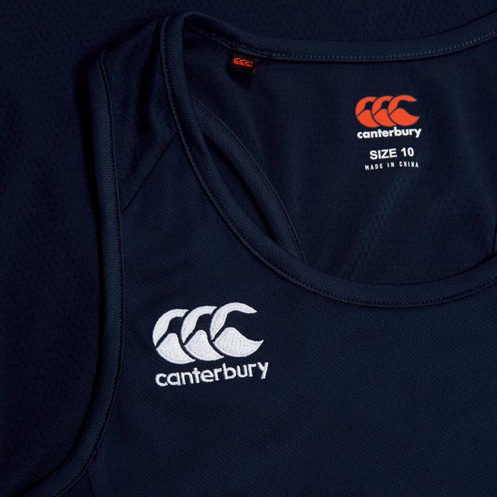 Womens Club Dry Racerback Singlet Navy