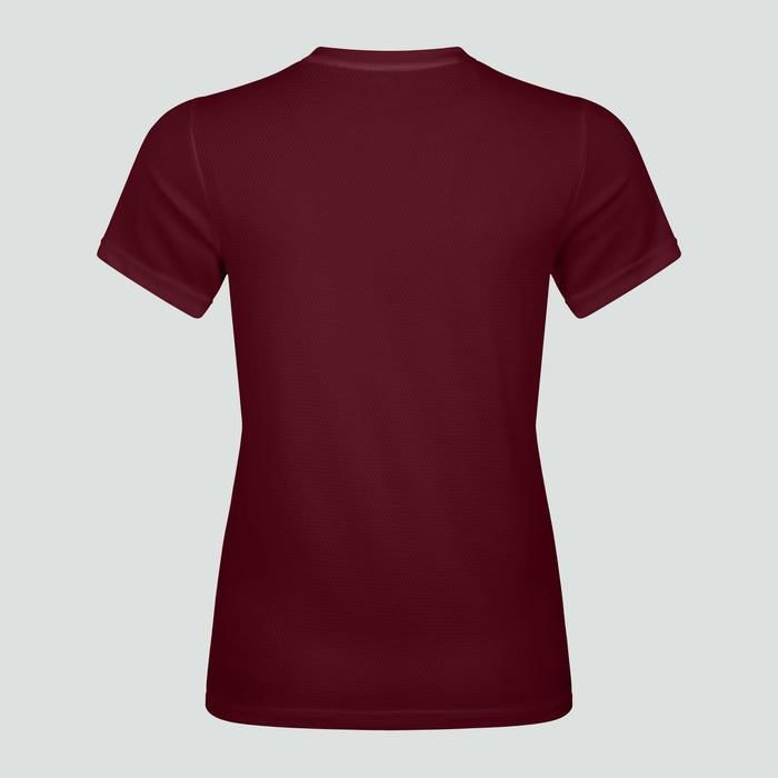 Womens Club Dry Tee Maroon