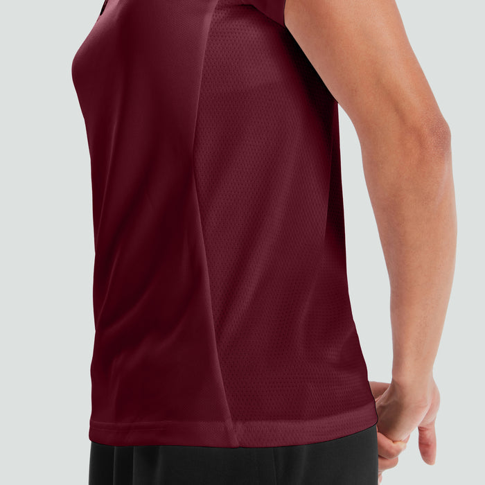 Womens Club Dry Tee Maroon