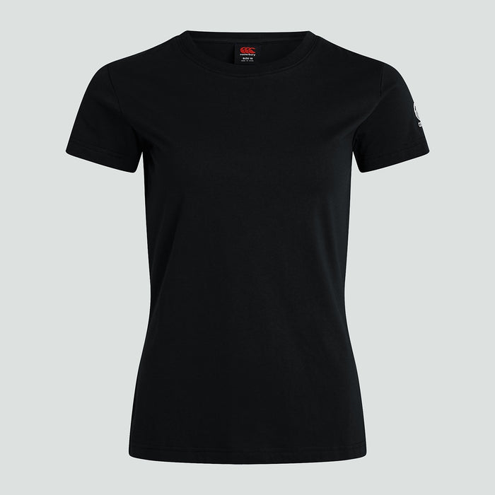 Womens Club Plain Tee Black
