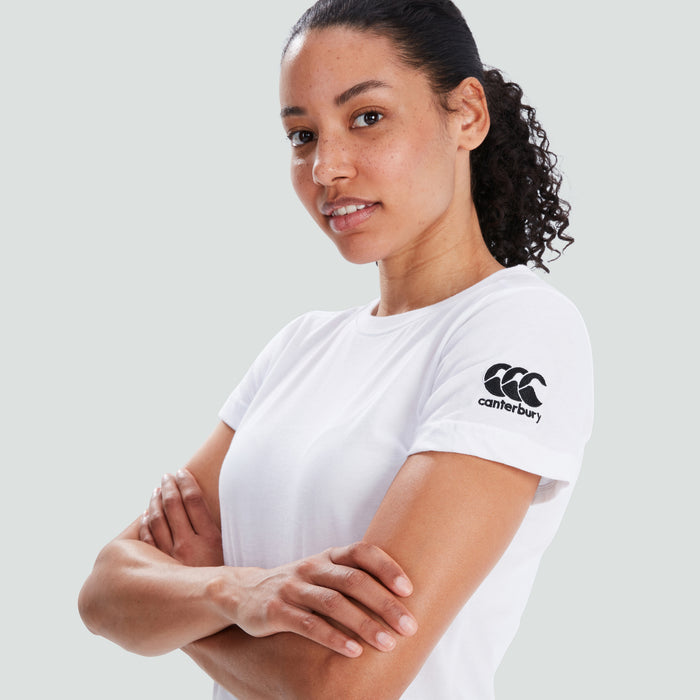 Womens Club Plain Tee White