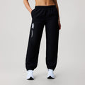 Womens Cuffed Hem Stadium Pant Black