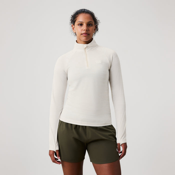 Womens Tempo+ 1/4 Zip Grey