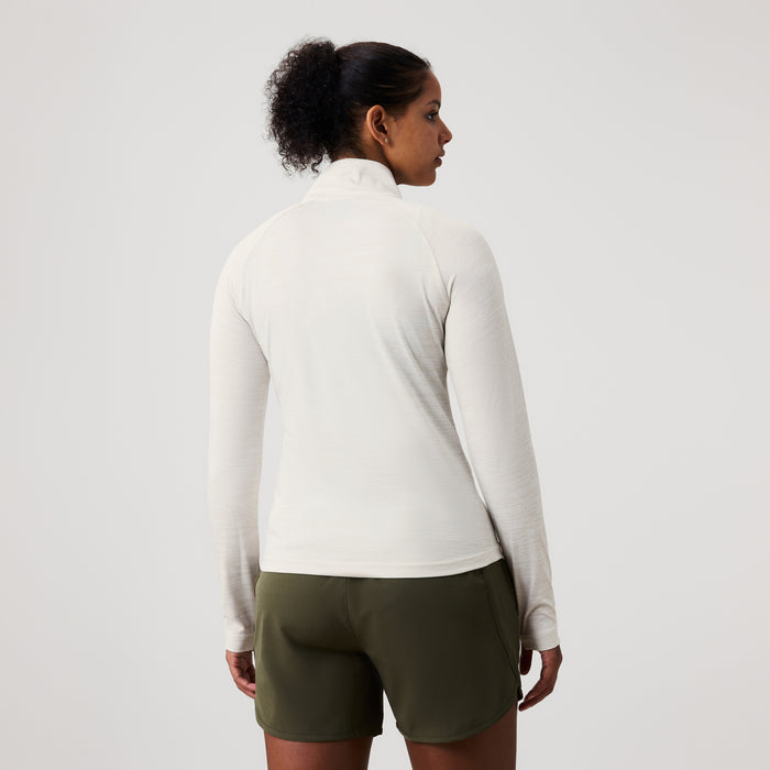 Womens Tempo+ 1/4 Zip Grey