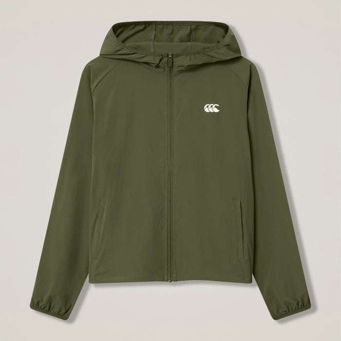 Womens Tempo+ Packaway Full-Zip Jacket Green