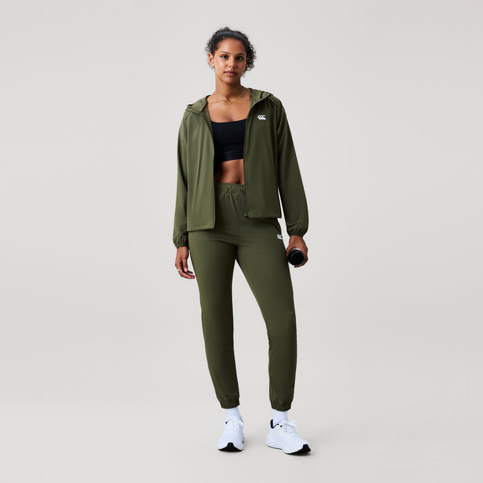 Womens Tempo+ Woven Trackpant Green
