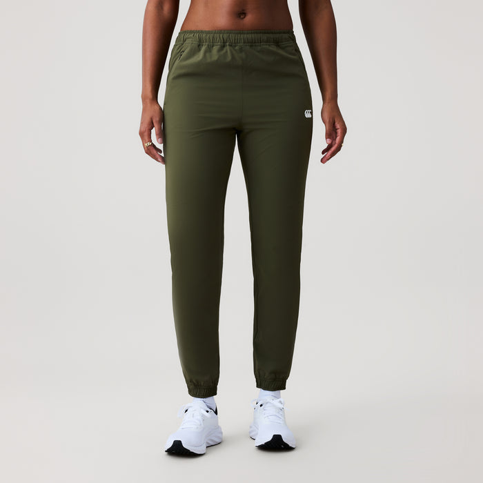 Womens Tempo+ Woven Trackpant Green