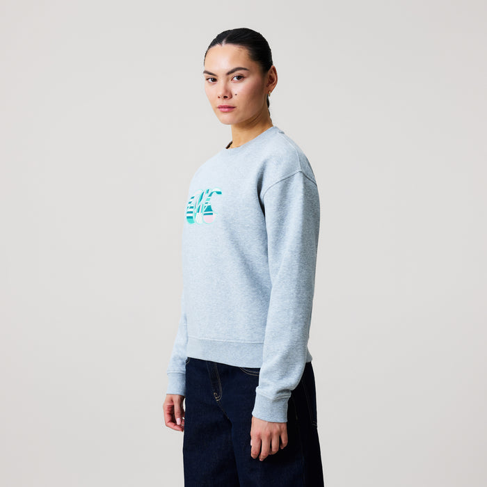 Womens Uglies Logo Crew Sweatshirt Grey