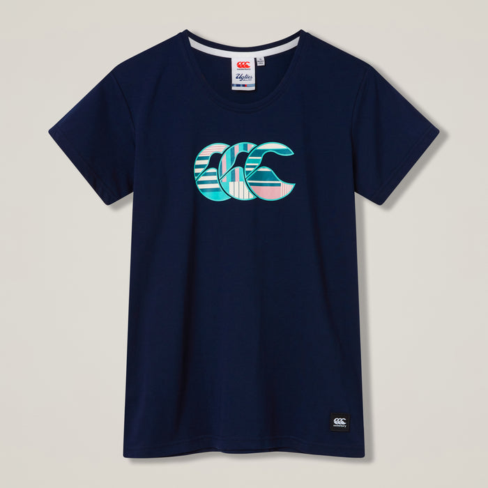 Womens Uglies Logo Tee Navy