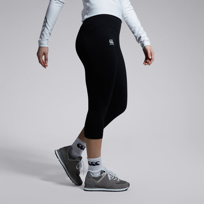 Womens Vapodri Capri Leggings Black