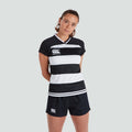 Womens Vapodri Evader Hooped Jersey Black
