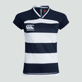 Womens Vapodri Evader Hooped Jersey Navy