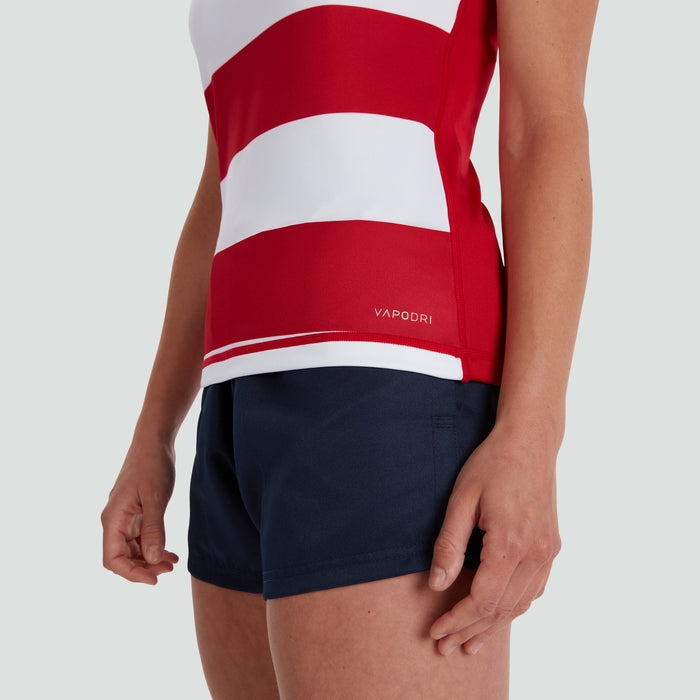 Womens Vapodri Evader Hooped Jersey Red