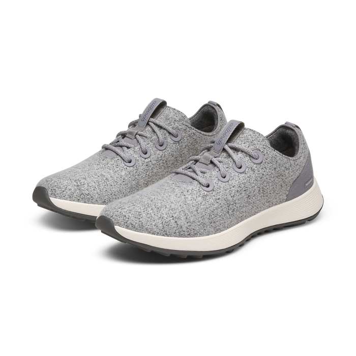 Women's Wool Runner NZ Waterproof - Medium Grey (Natural White Sole)