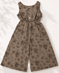 Wren Button Front Jumpsuit - Sepia Garden product_type - Bailey's Blossoms
